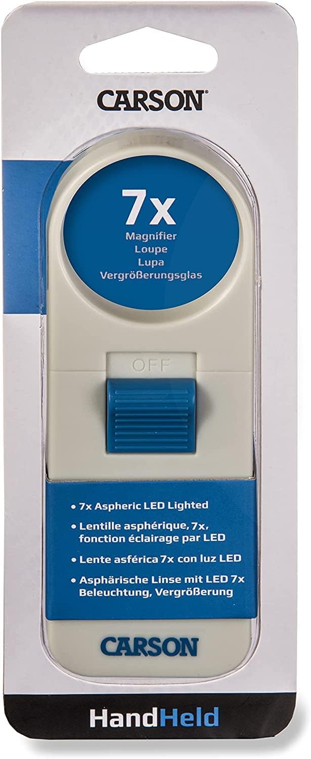 White 7x LED Lighted Aspheric Magnifier with 1.5'' Lens Diameter L6946