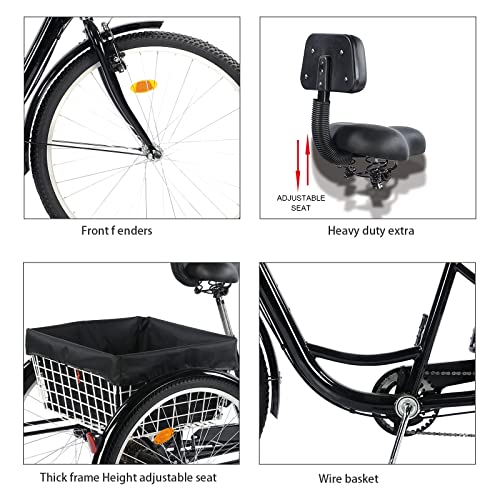 24 inch Three-Wheeled Bicycle Q8225