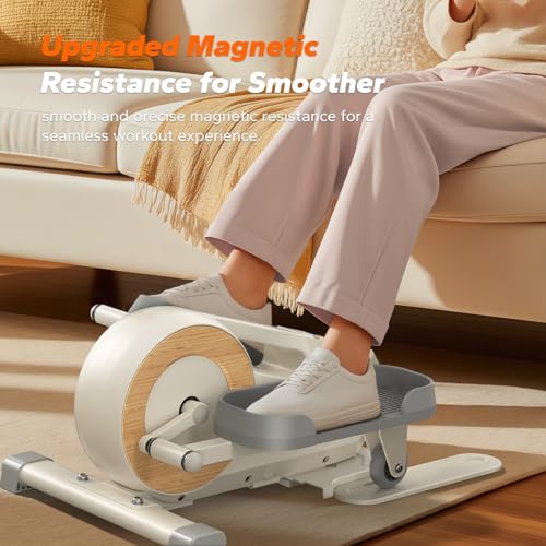 Under Desk Elliptical Machine, Seated Pedal Exerciser with 8 Resistance Levels R672