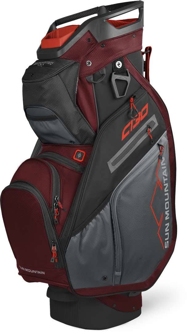 Black Charcoal White Red Cart Bag S857279
