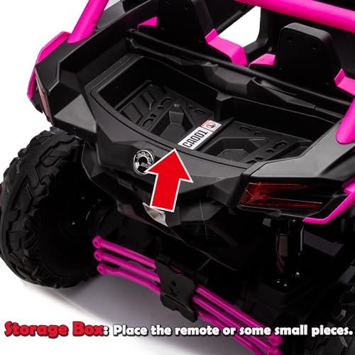 Blue 2 Seater 24V 4WD Electric Ride On Car with Remote Control E17903