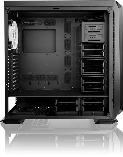 Black Full Tower PC Case with Tempered Glass B7565