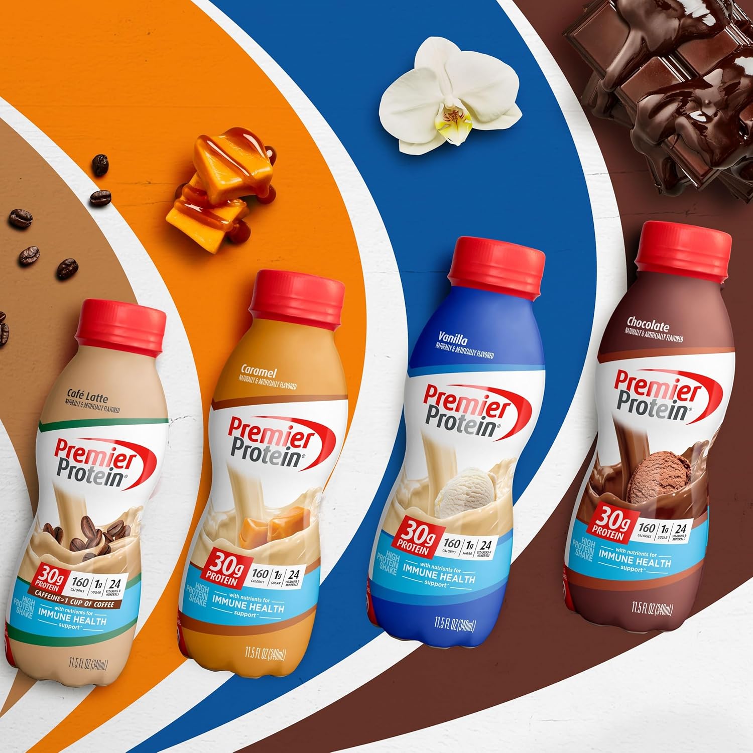 Café Latte Protein Shake, 30g Protein, 1g Sugar, 11.5 fl oz Y408976