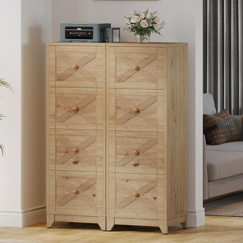 Natural 4-Drawer File Cabinet Z584127