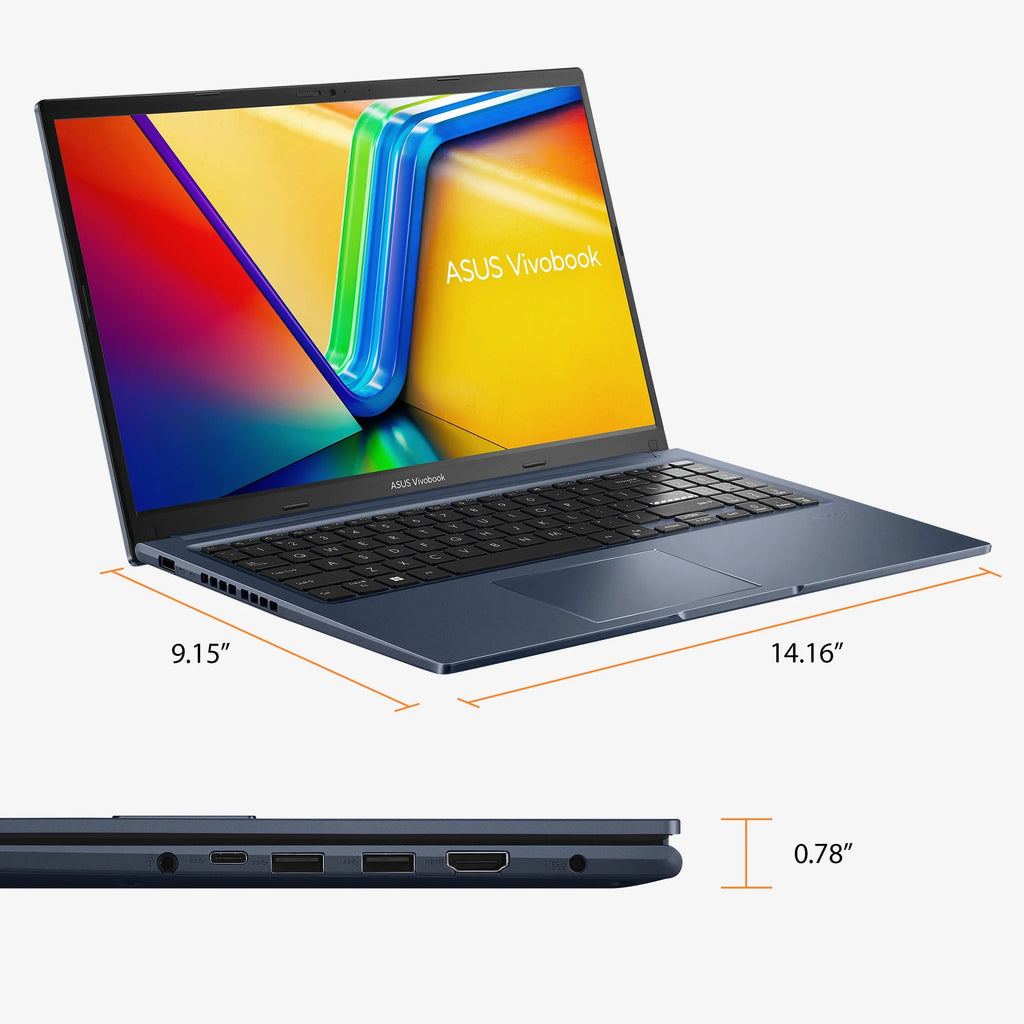 15.6" Touch Intel Core i7-1255U 16GB RAM 512GB SSD Quiet Blue Windows 11 Home Laptop S36393