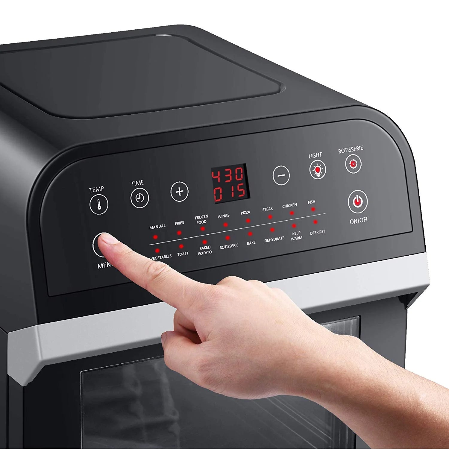 12.7-Quarts 15-in-1 Electric Air Fryer Oven Black W774573