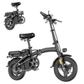 14" Mini Folding Electric Bike with 48V12AH Removable Battery O199676