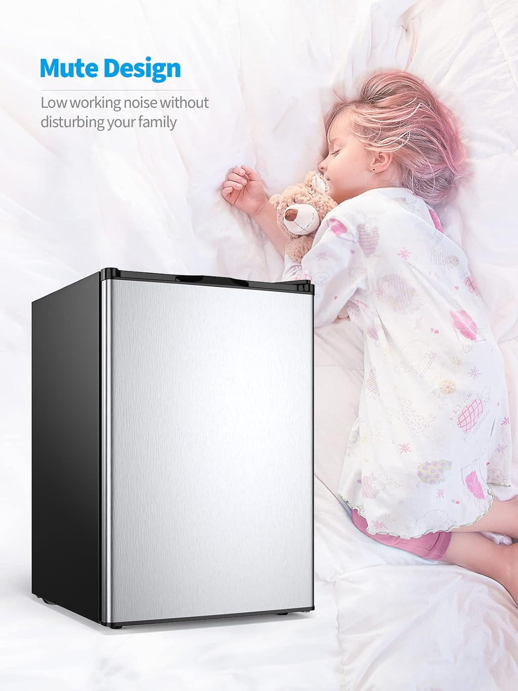 Compact Upright Freezer 3.0 Cu. Ft. with Stainless Steel Single Door M9061