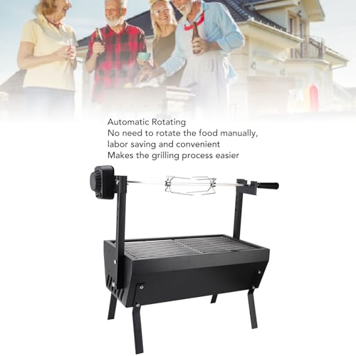 55.1lb Load Bearing Capacity Charcoal Spit Rotisserie Grill P92487