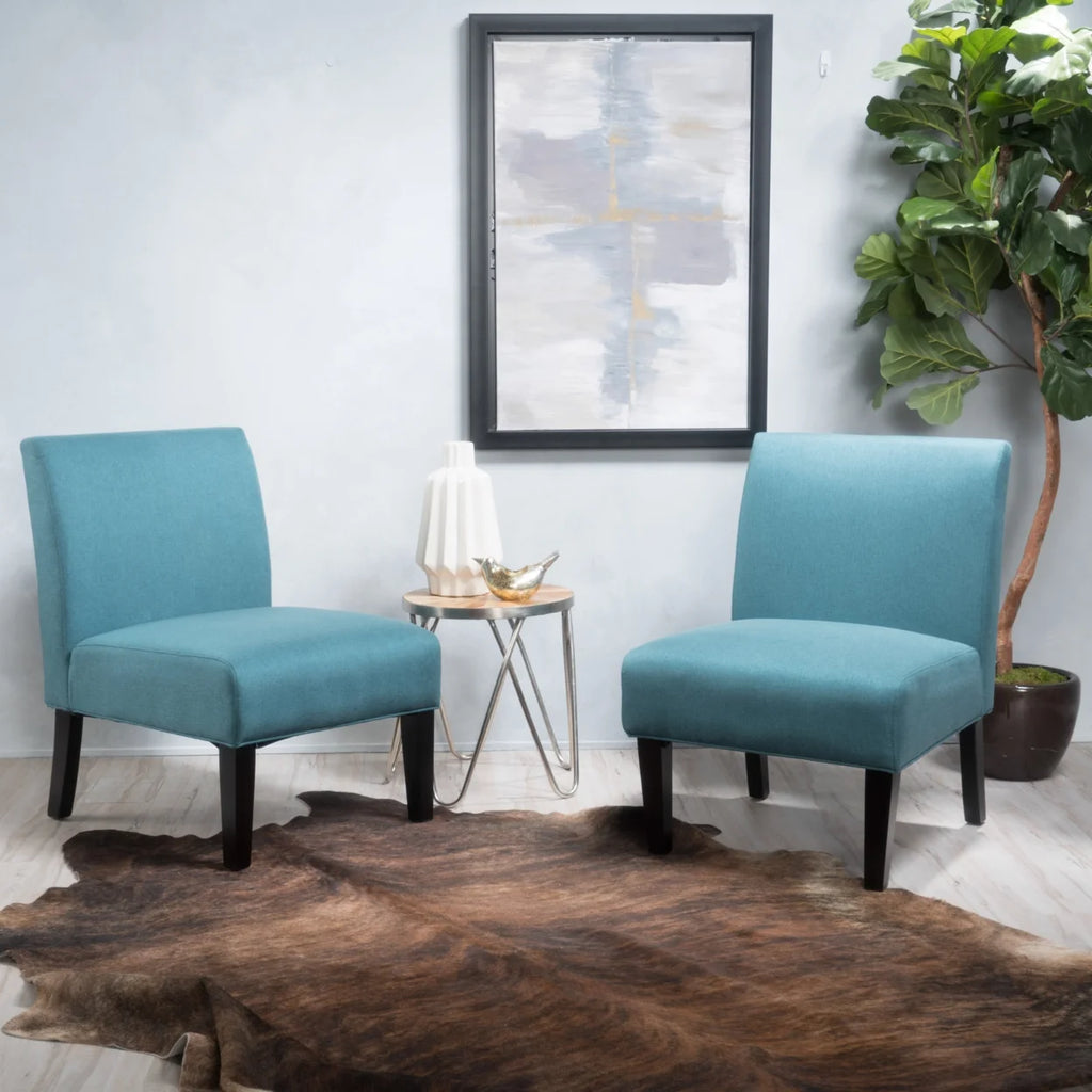 Gray Fabric Slipper Accent Chair G96053