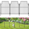 21in x10.83ft Rustproof Metal Garden Fence T20543