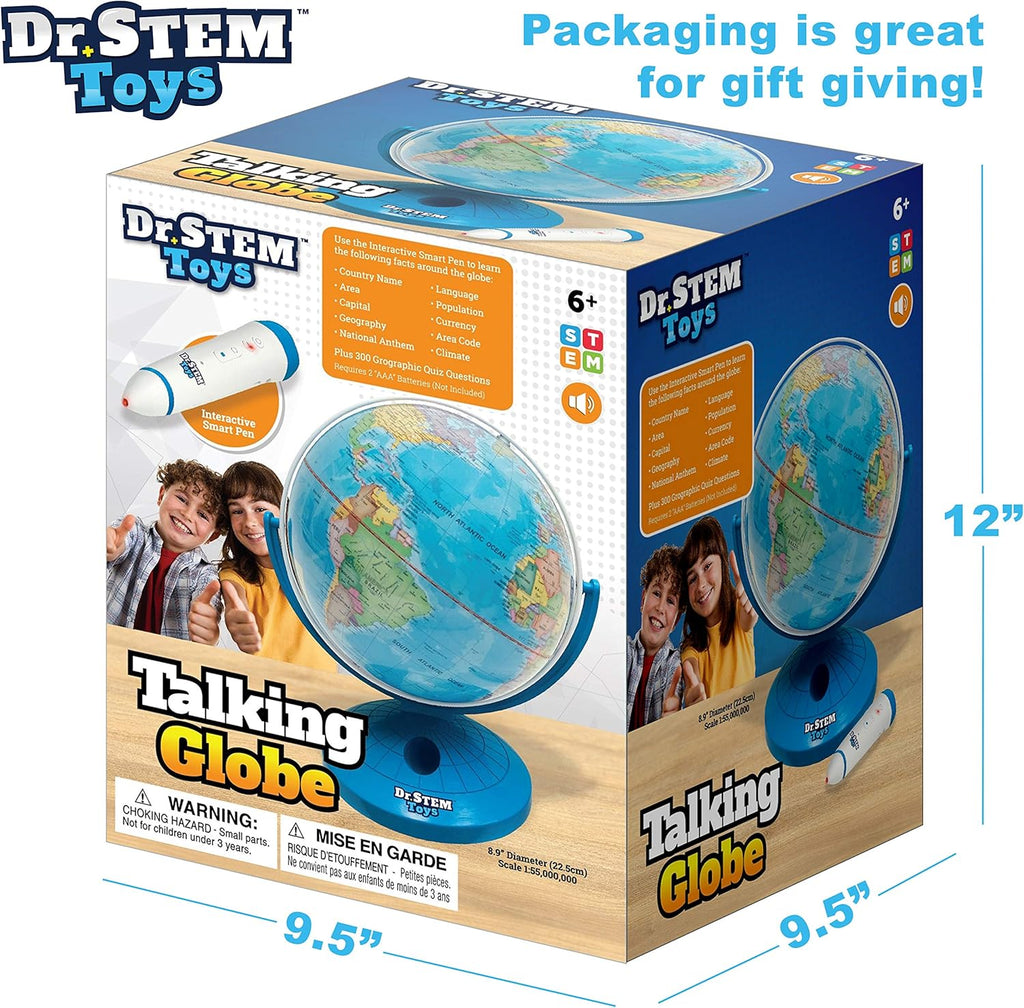 9 Inch Talking World Globe with Stylus Pen and Stand H286561