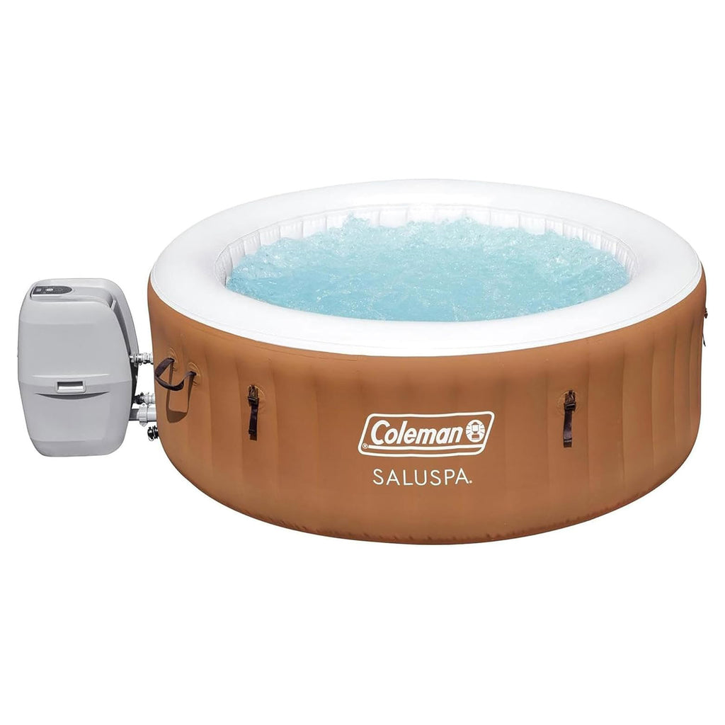 Inflatable Hot Tub Round Portable Outdoor Spa with Cover X459271