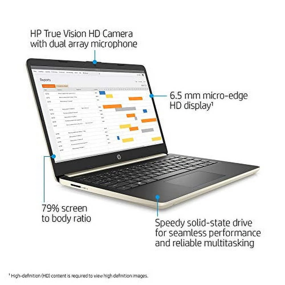 14'' HD Laptop Intel 10th Gen i3-1005G1 Dual-Core Processor 8GB DDR4 RAM 256GB M.2 SSD Intel UHD Graphics Windows 10 Pro B769082