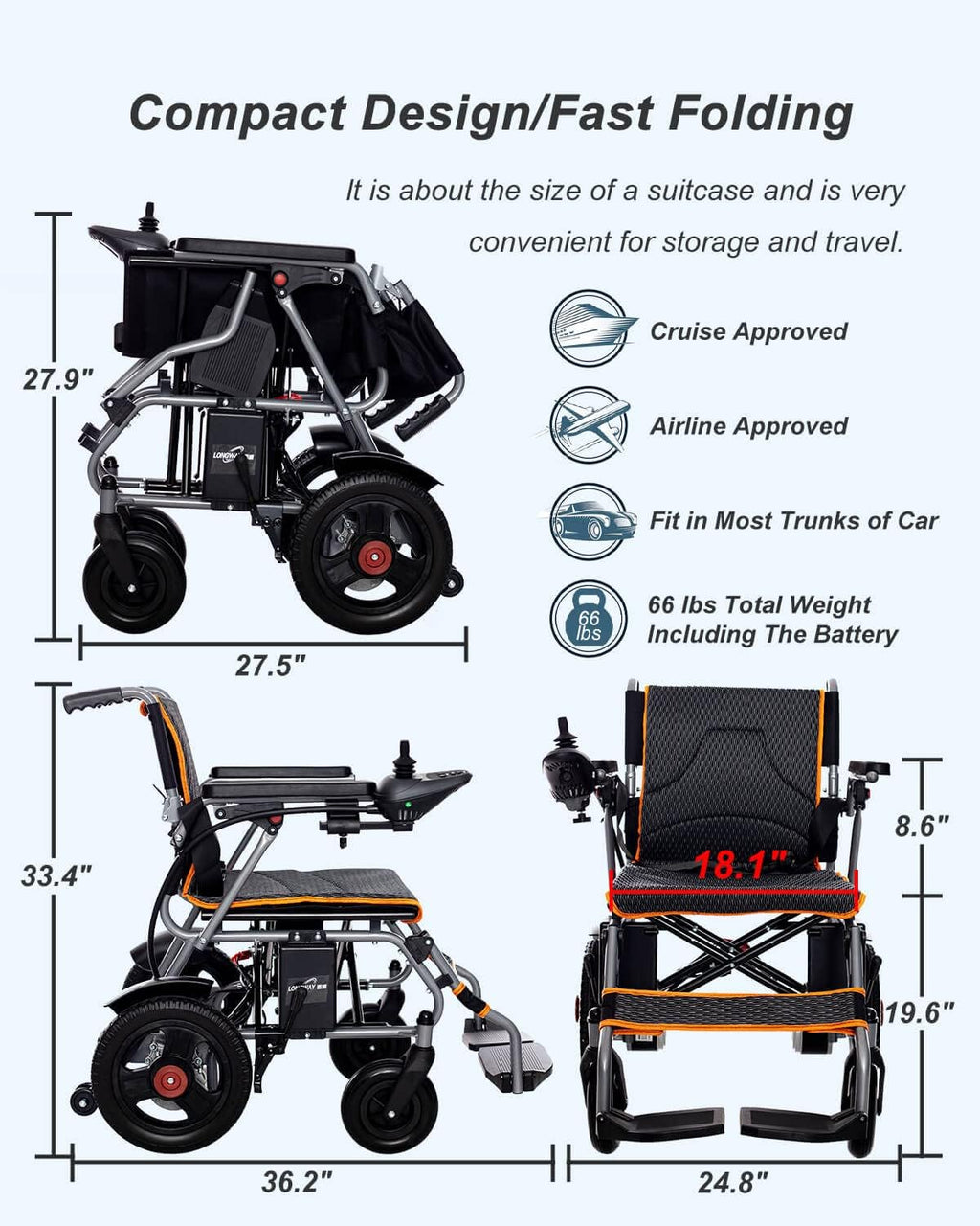 Foldable Electric Wheelchair R716347
