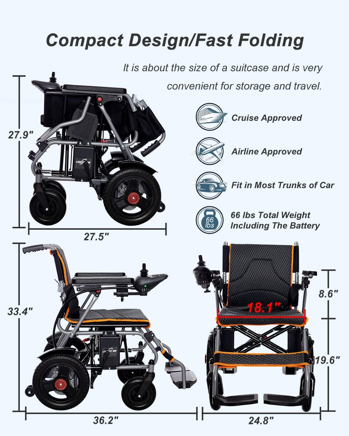 Foldable Electric Wheelchair R716347