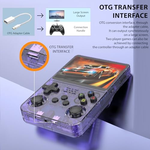 White 3.5-Inch IPS Screen Retro Handheld Gaming Console M259527