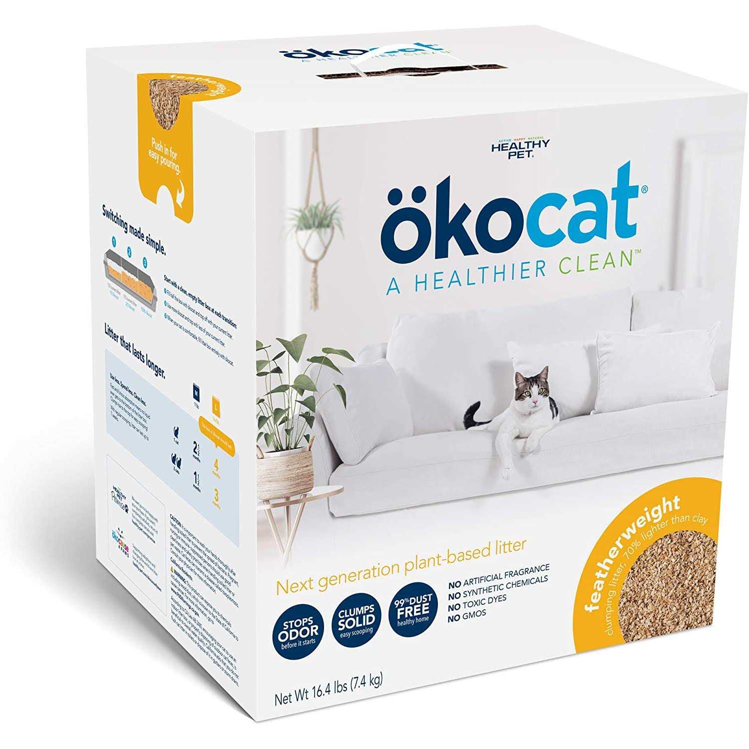 Unscented Clumping Wood Cat Litter P57850