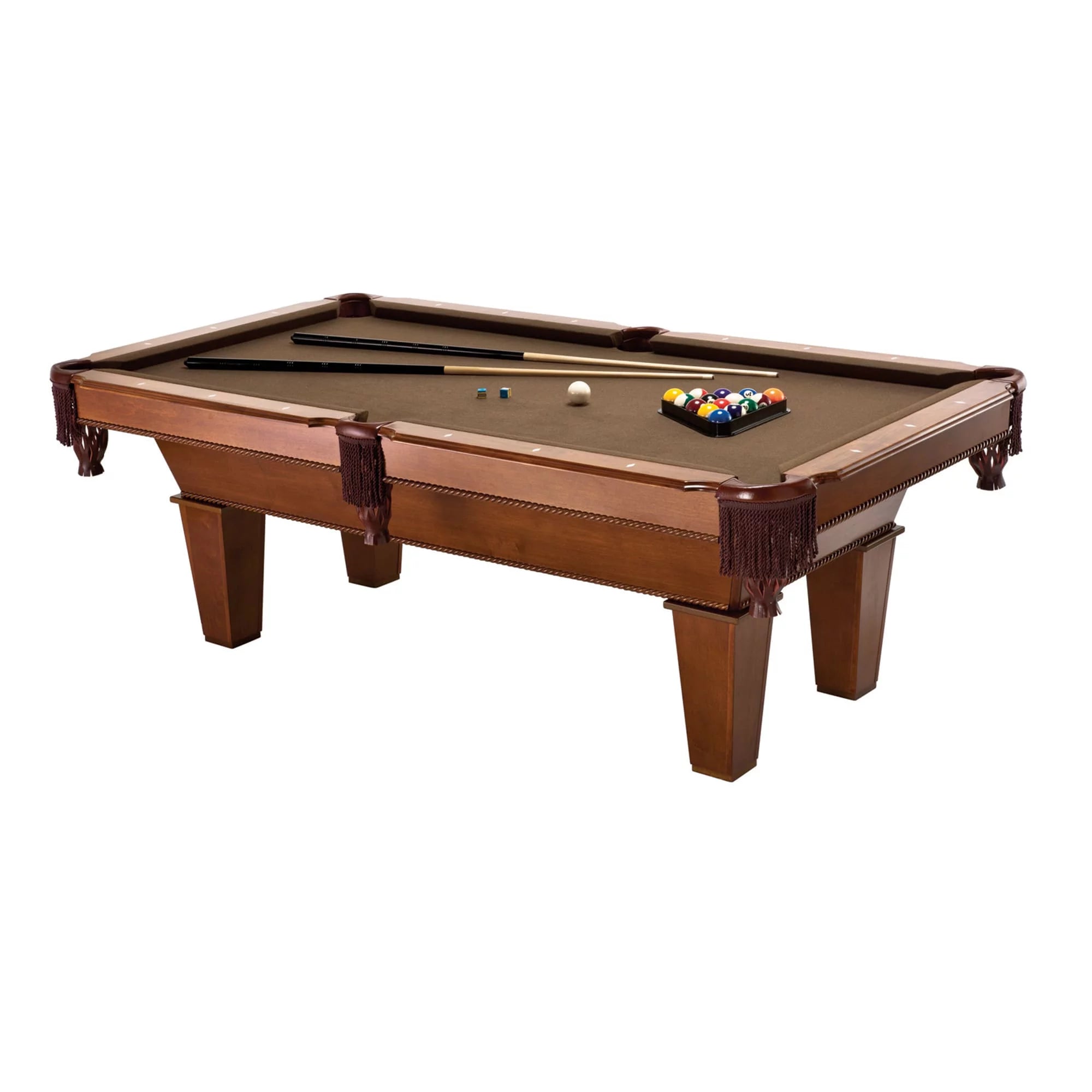 7.5' Billiard Table with Two Pool Cues K544897