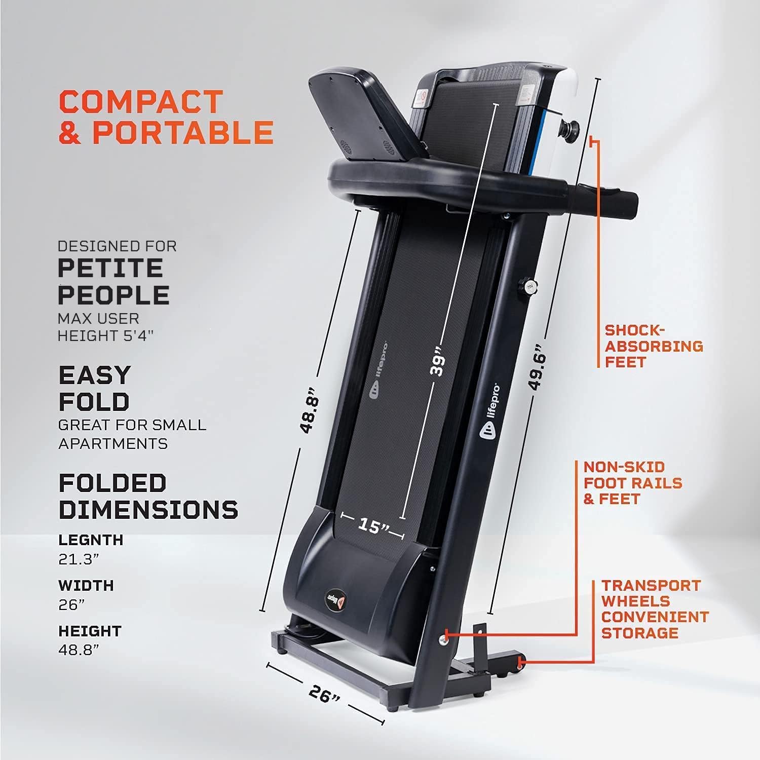 Foldable Electric Treadmill W11998