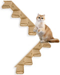 2 Pack 4 Steps Cat Wall Shelves with Eco-Friendly Sisal Rope A259871