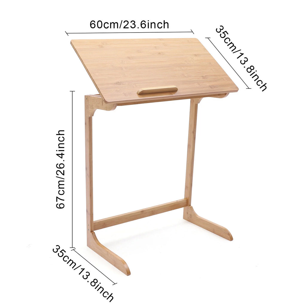 Adjustable Laptop Desk End Table Portable Over-Bed Table N99307