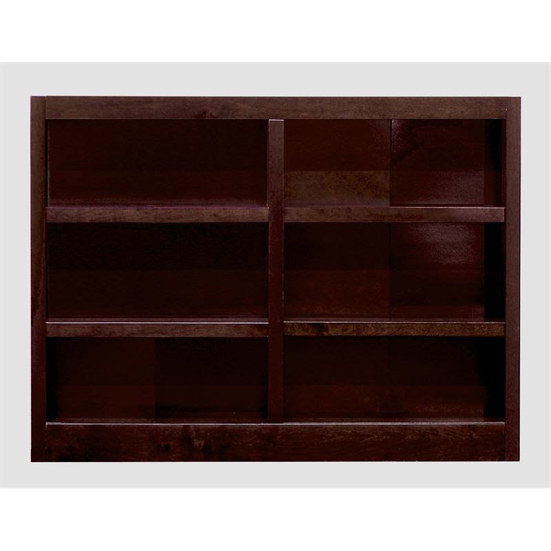 Double Wide Bookcase 6 Shelves Cherry M384963