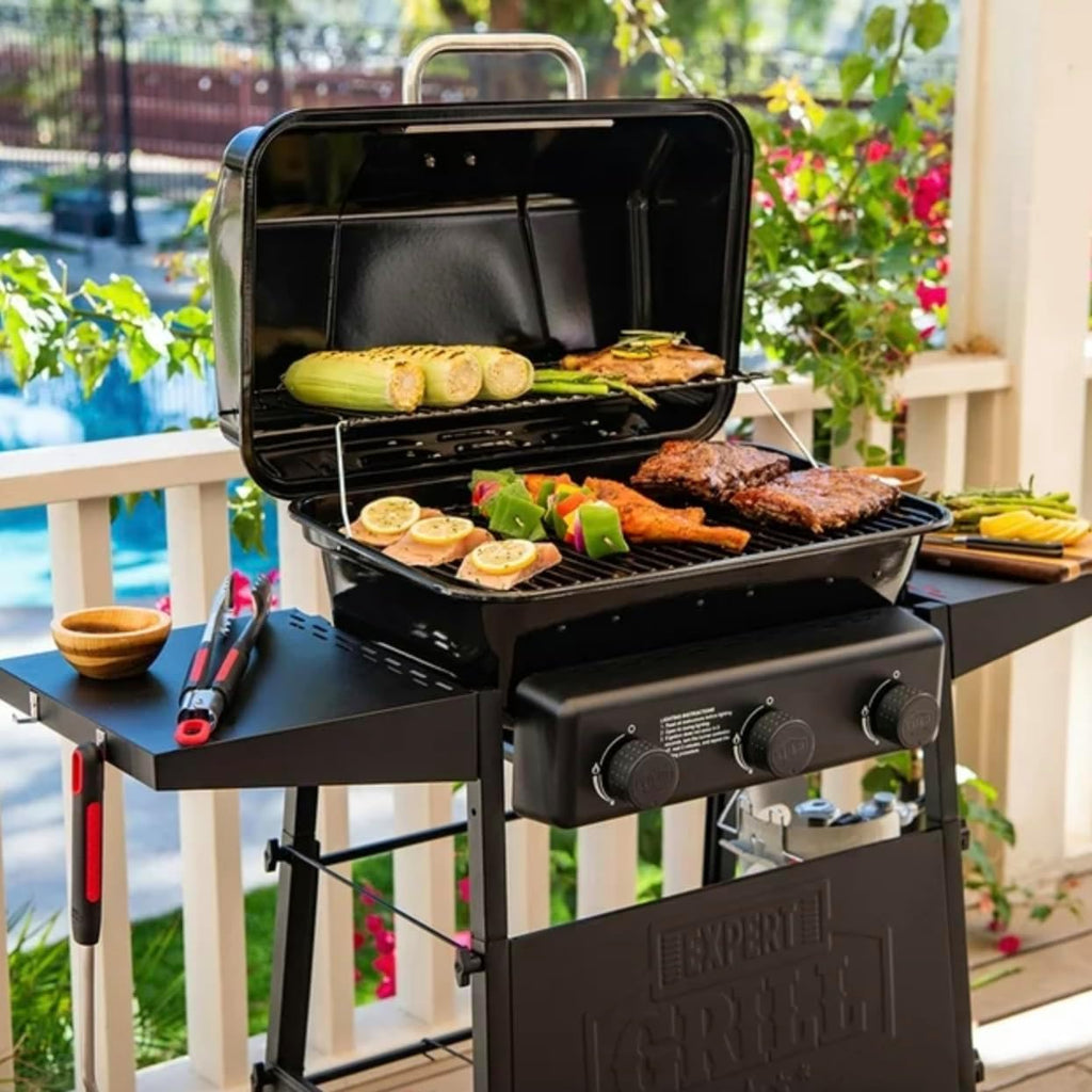 Black 3 Burner Propane Gas Grill O485151