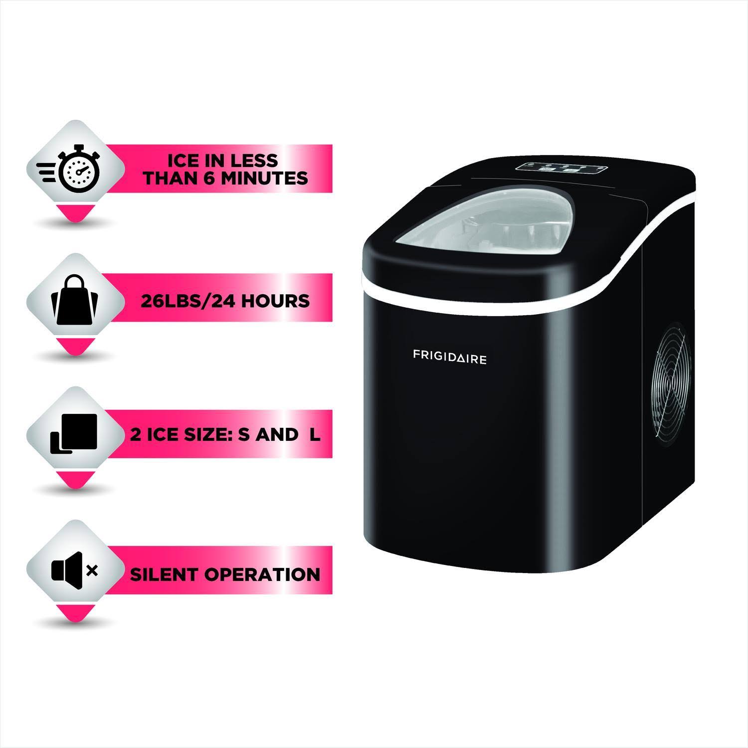 26lb. Portable Countertop Ice Maker, Black M349798