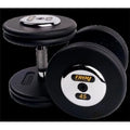 Black Chrome 50 lbs. Cast Dumbbells L553