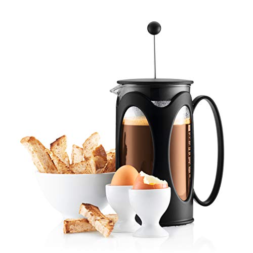 French Press Coffee Maker, Borosilicate Glass - 4-Cup (0.5 L), Black Y55187