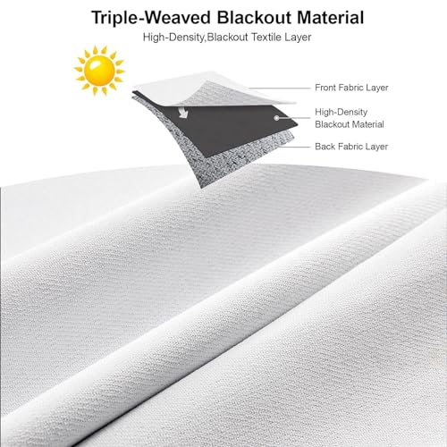 Light Grey Blackout Curtains 84 inches long N905
