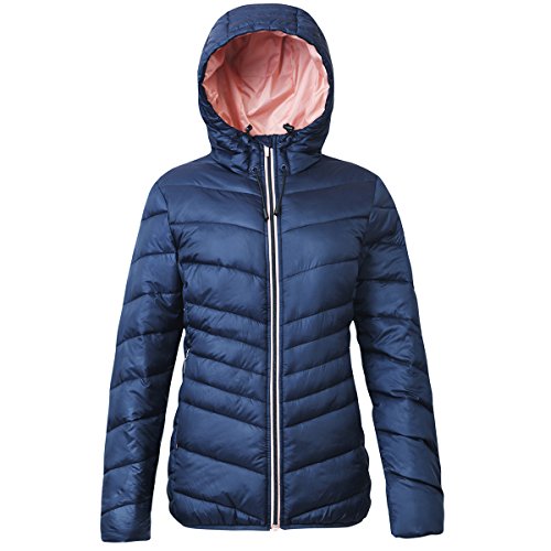 Lightweight Water-Resistant Hooded Puffer Jacket T35156