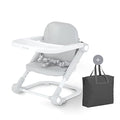 Toddler Booster Seat with Aluminum Frame, Soft PU Cushion, Grey T135
