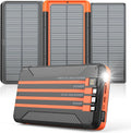 46800mAh Solar Charger with 4 Cables and LED Display K6397