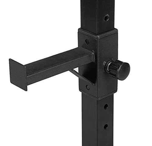 Pair of Adjustable Solid Steel Squat Rack Stands O494