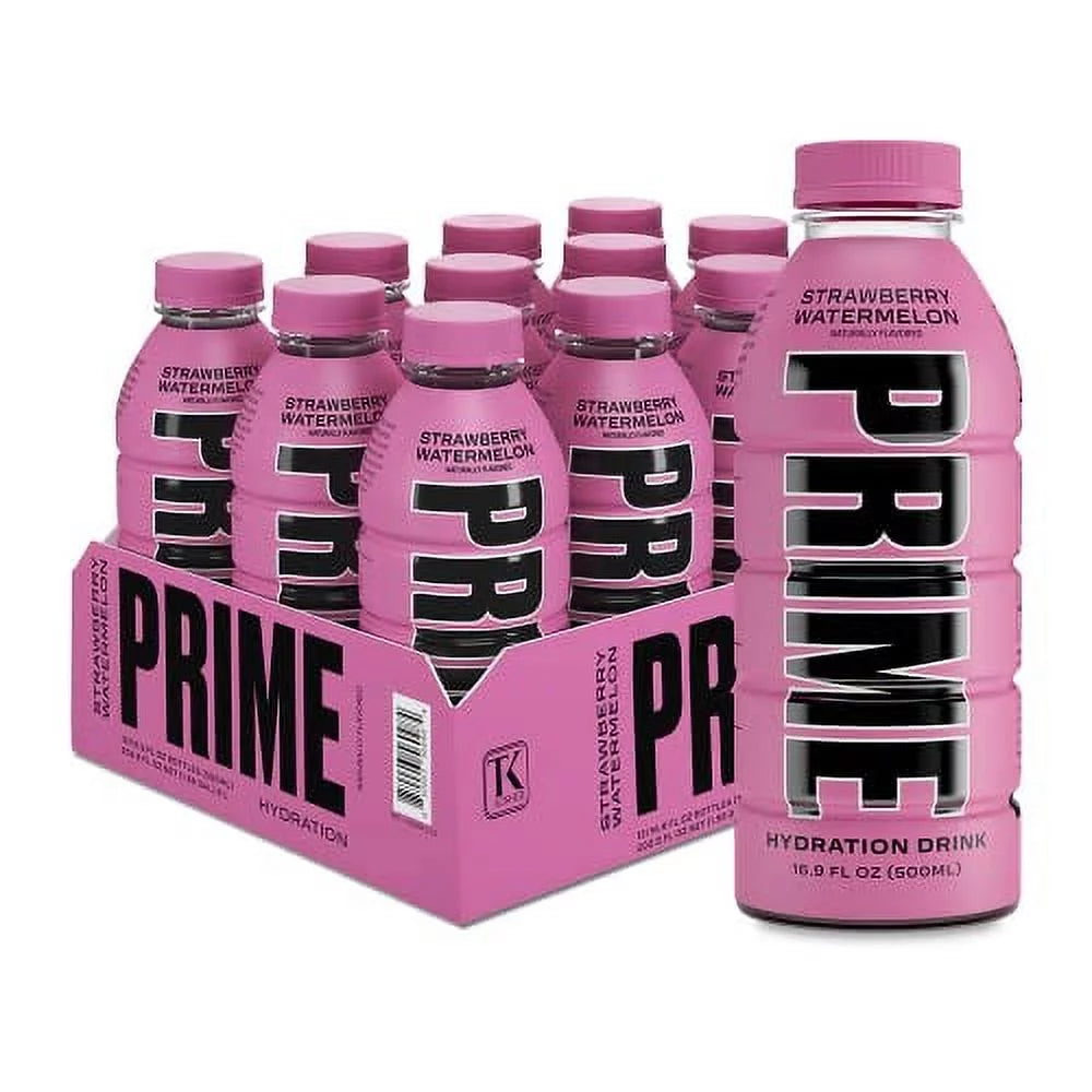 Strawberry Watermelon Sports Beverage with Coconut Water, Electrolytes, 20 Calories per 16.9 Fl Oz Bottle O354