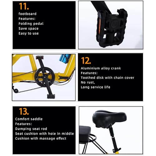 14 Inch Folding Adult Electric Tricycle with Detachable Battery J718