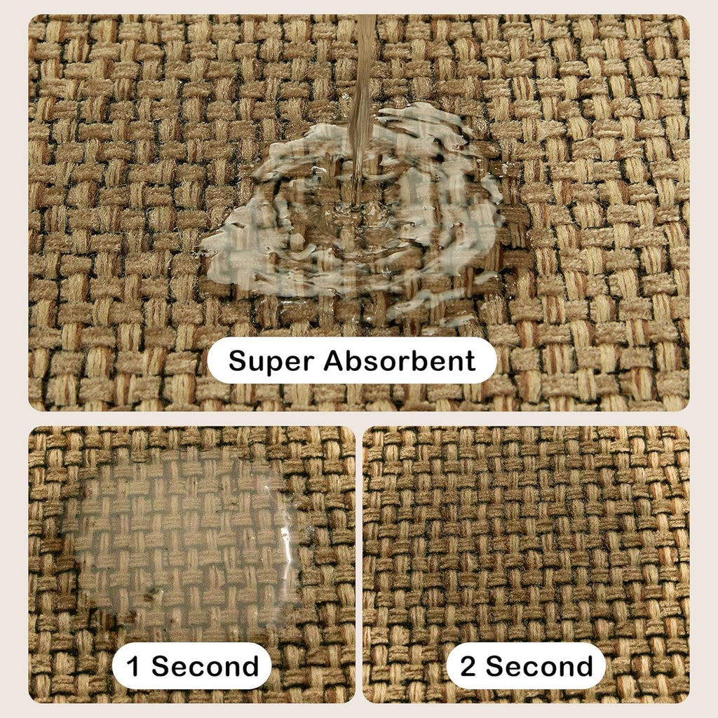 Beige Cushioned Anti-Fatigue Kitchen Mats 2PCS 17.3"x28" 17.3"x47" I6502