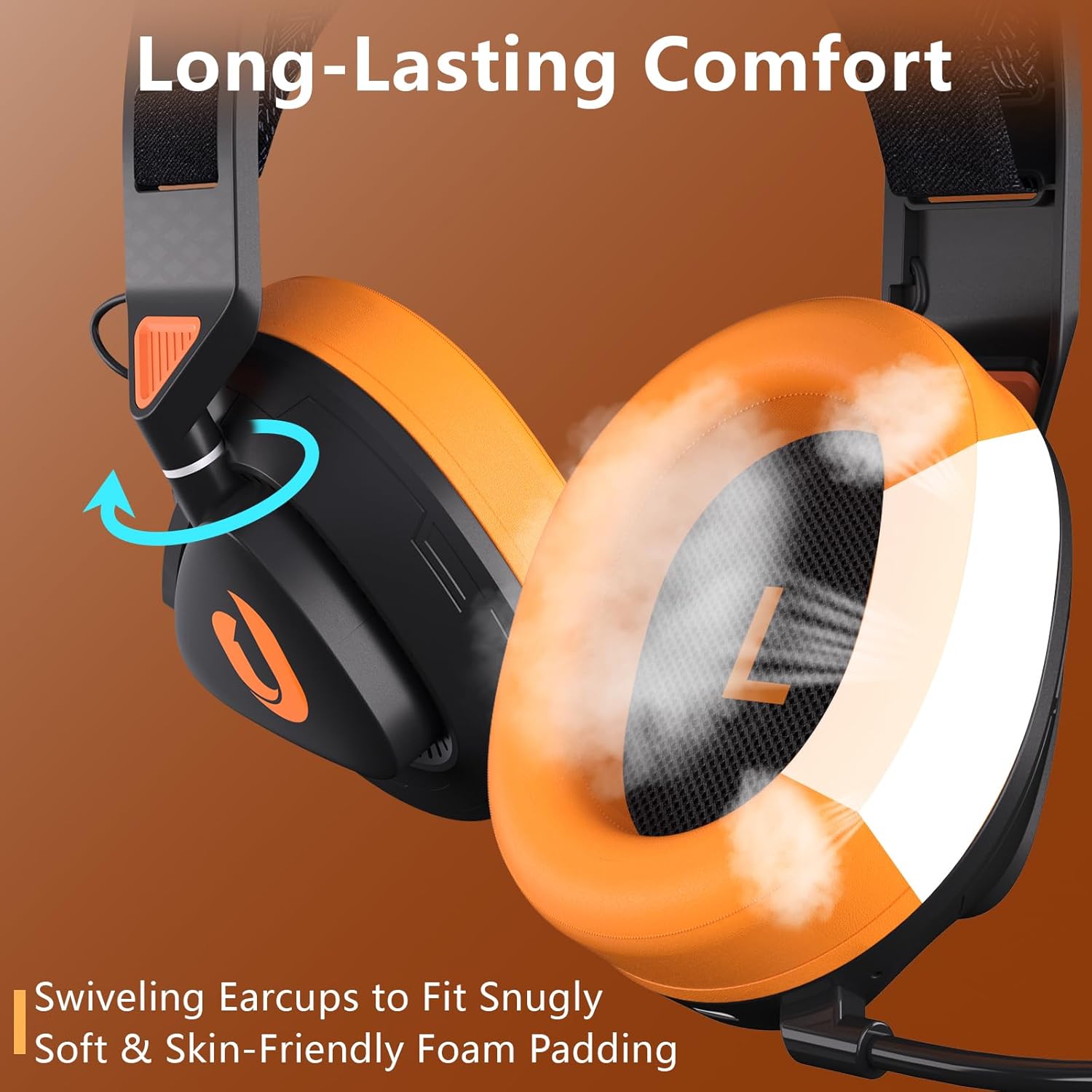 Wireless Gaming Headset with Detachable Mic E3242