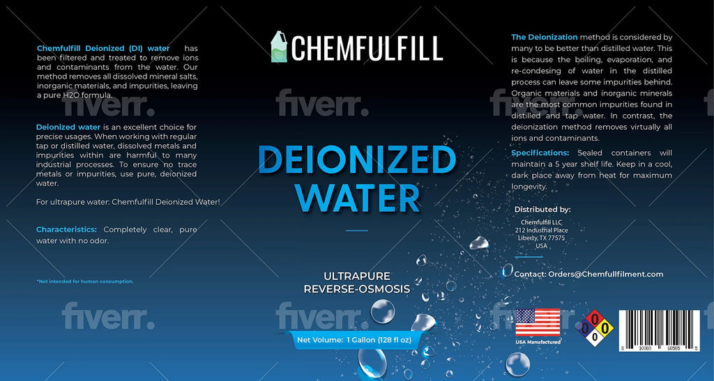 Deionized Water (Gallon (128 fl oz)) G947