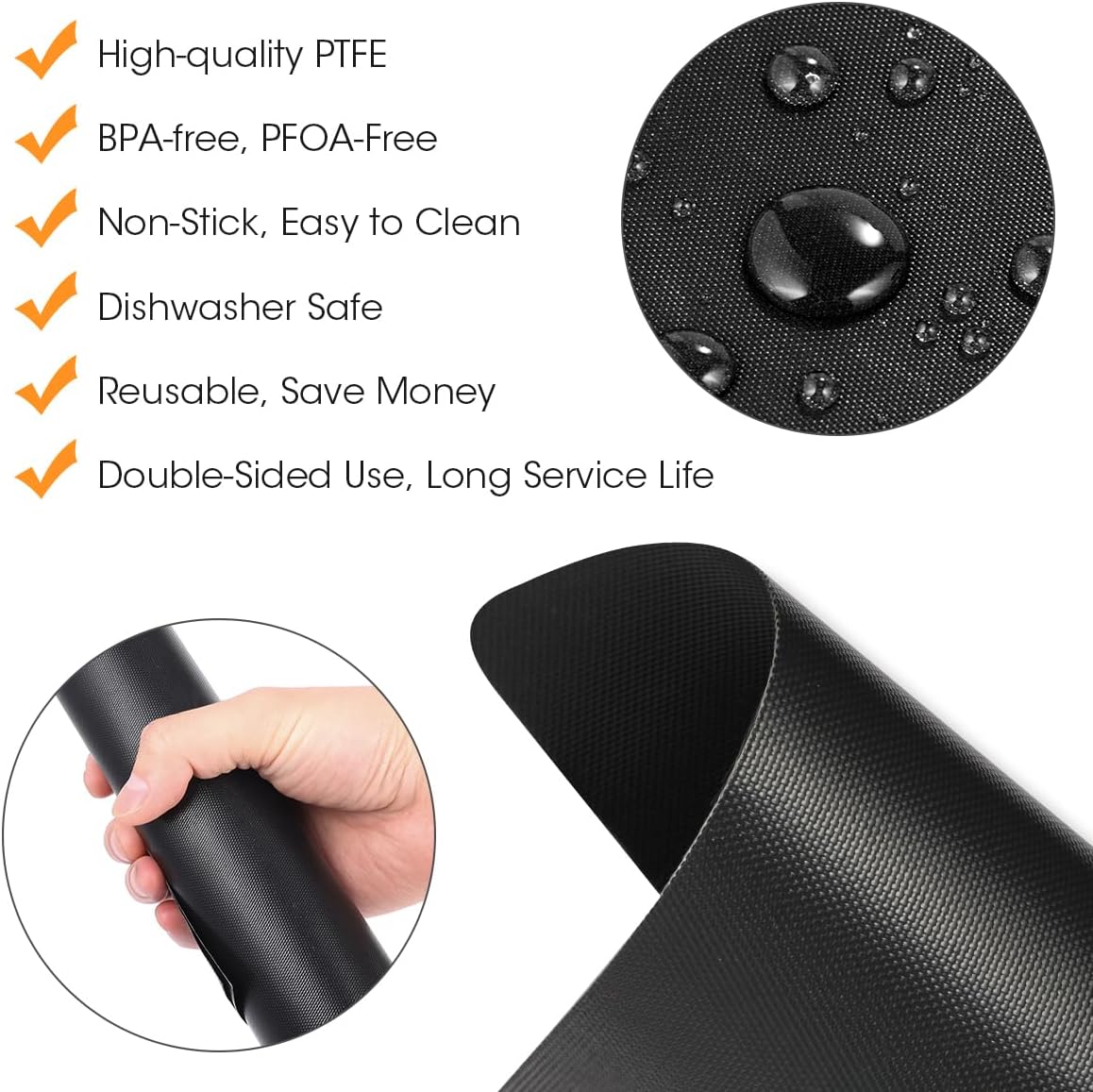 4 Pack Non-stick Air Fryer Liners B820871