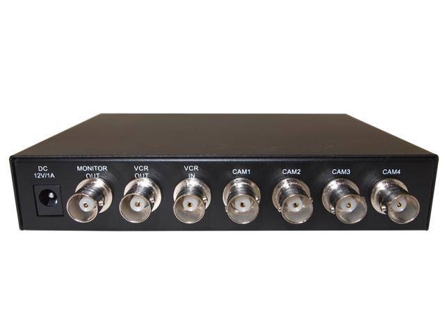 4 Channel Analog Color Quad Processor CCTV Security Camera System N635