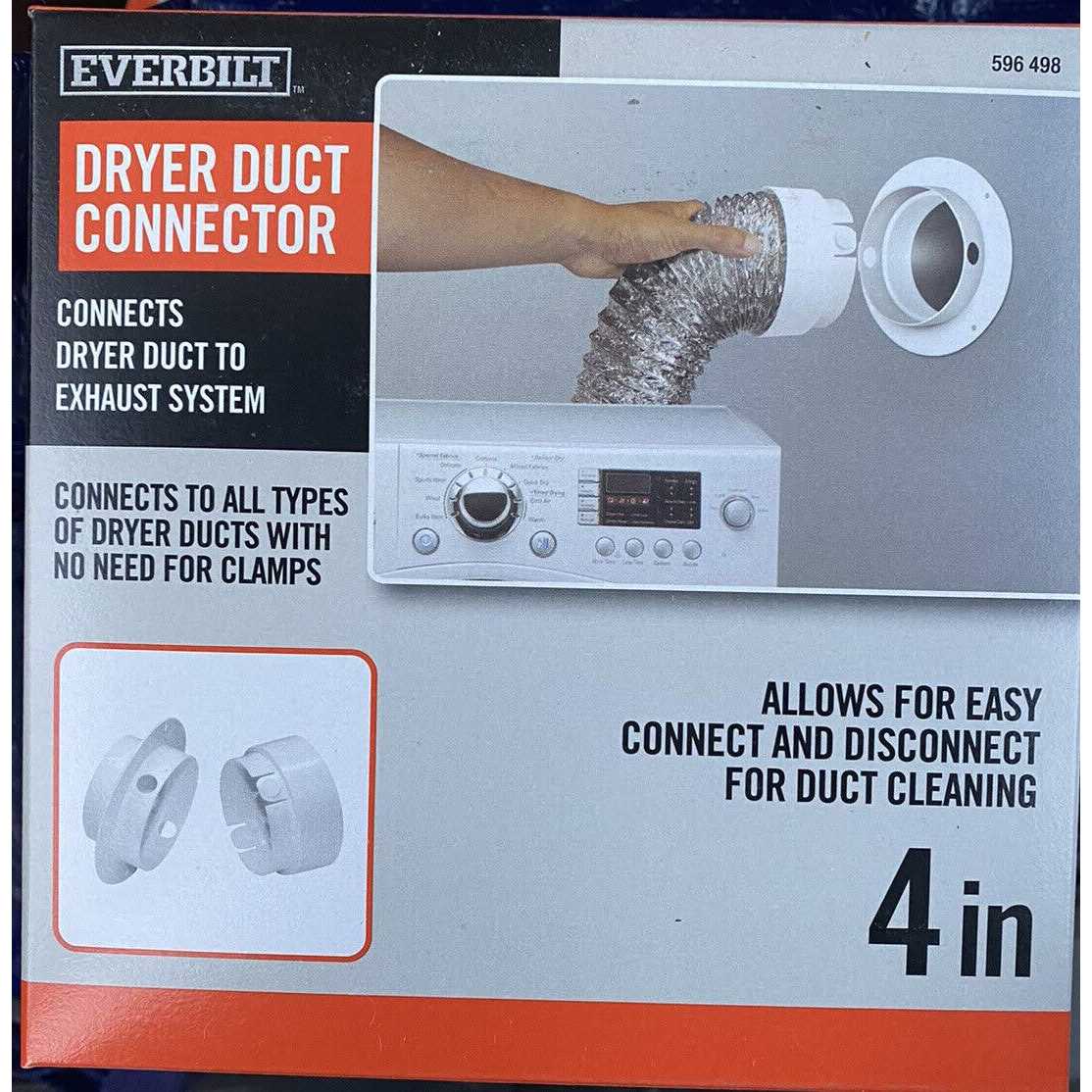 4 in Dryer Duct Connector D762