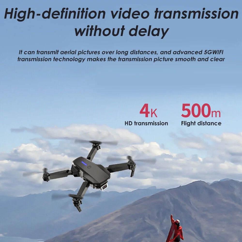 4K HD Dual Camera RC Drone with 4 Batteries Z34124
