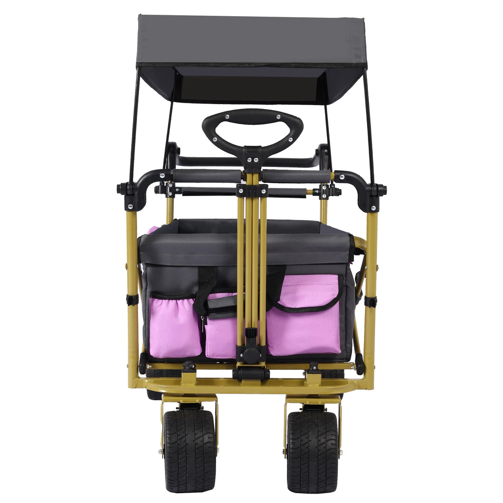 Utility Folding Wagon with Removable Canopy Y109