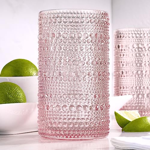 Blue Vintage Set Of 4 13 oz Cocktail Glass Set M8868