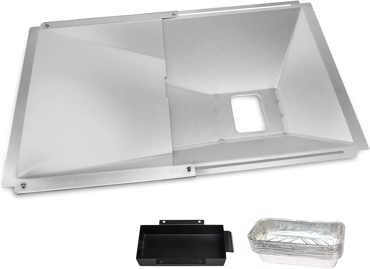 10 Pcs Aluminum Drip Tray Pan for Gas Grill H630