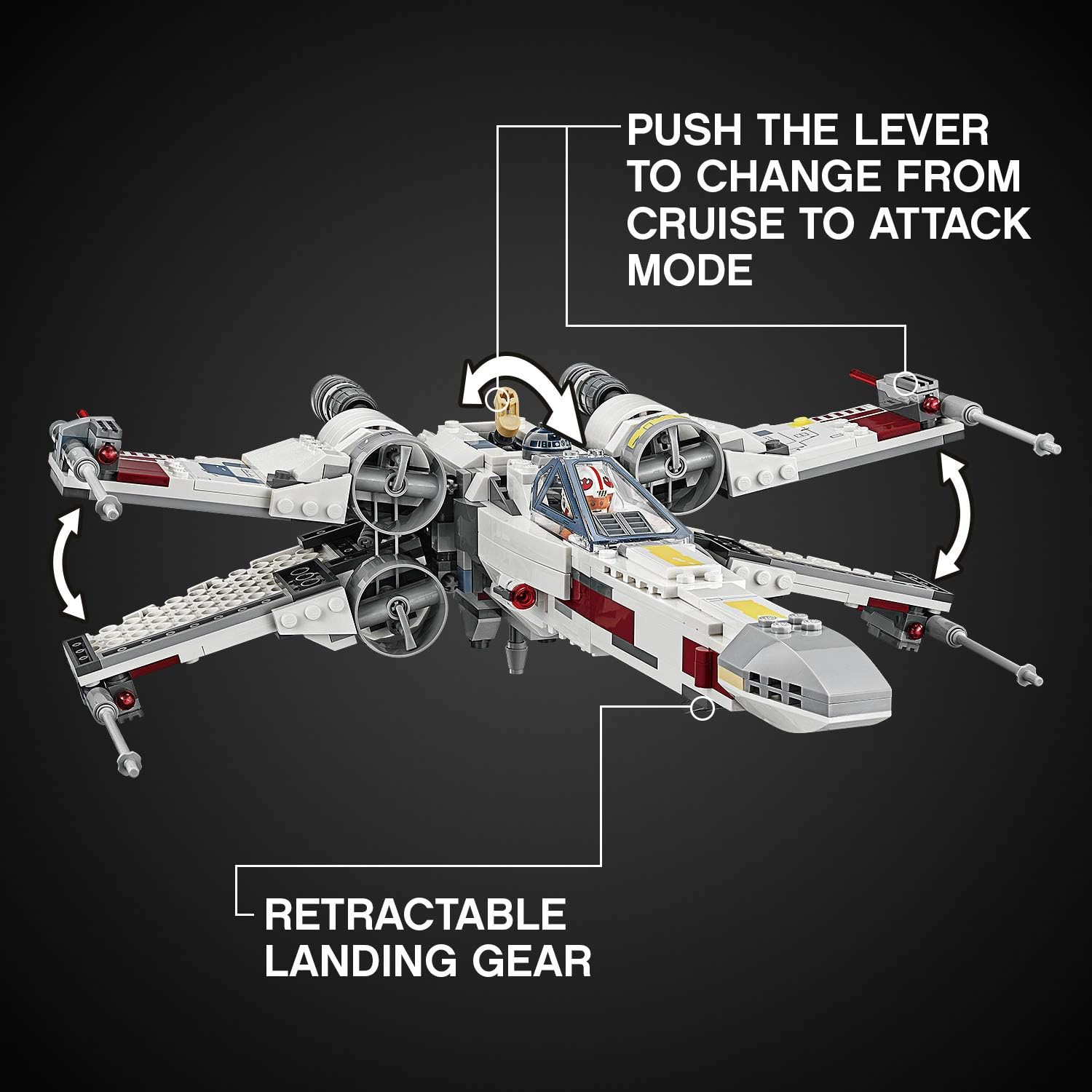 731 Pieces LEGO Star Wars X-Wing Starfighter Building Kit B4931