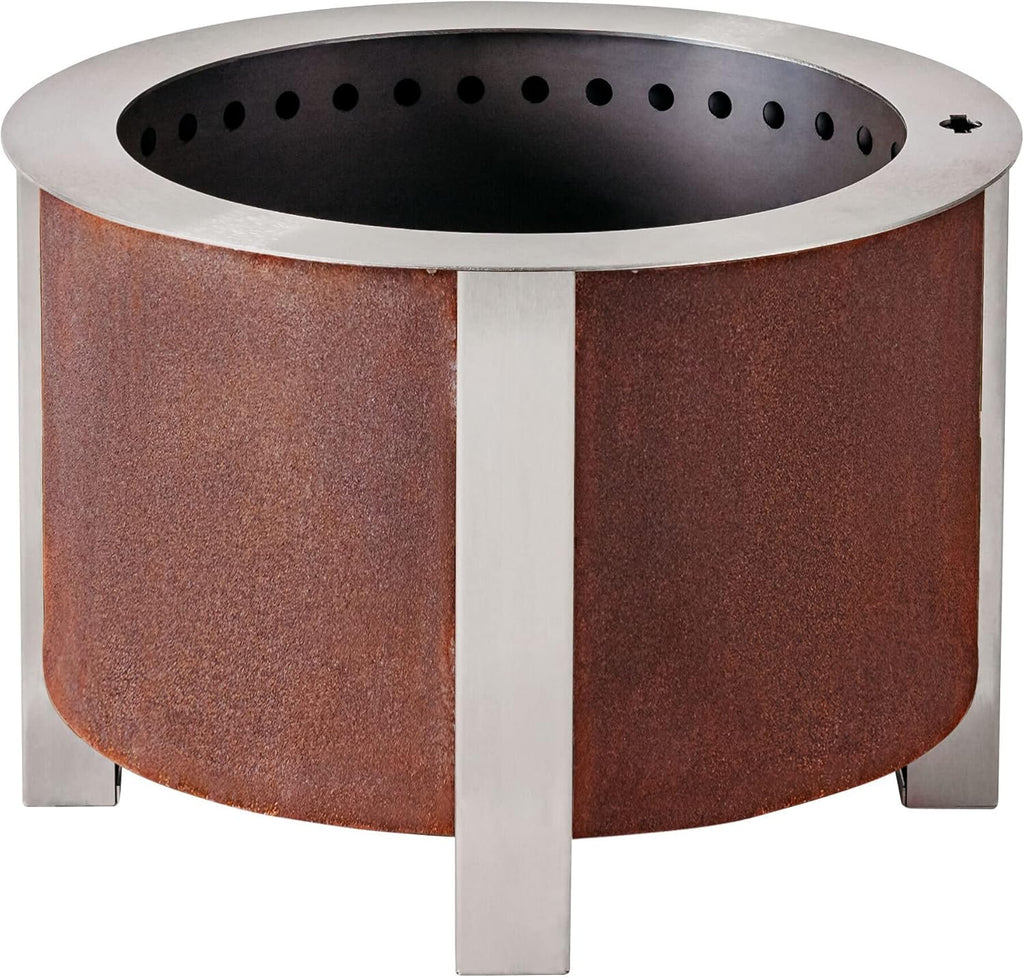 22 Inch Smokeless Fire Pit Corten Steel D6634